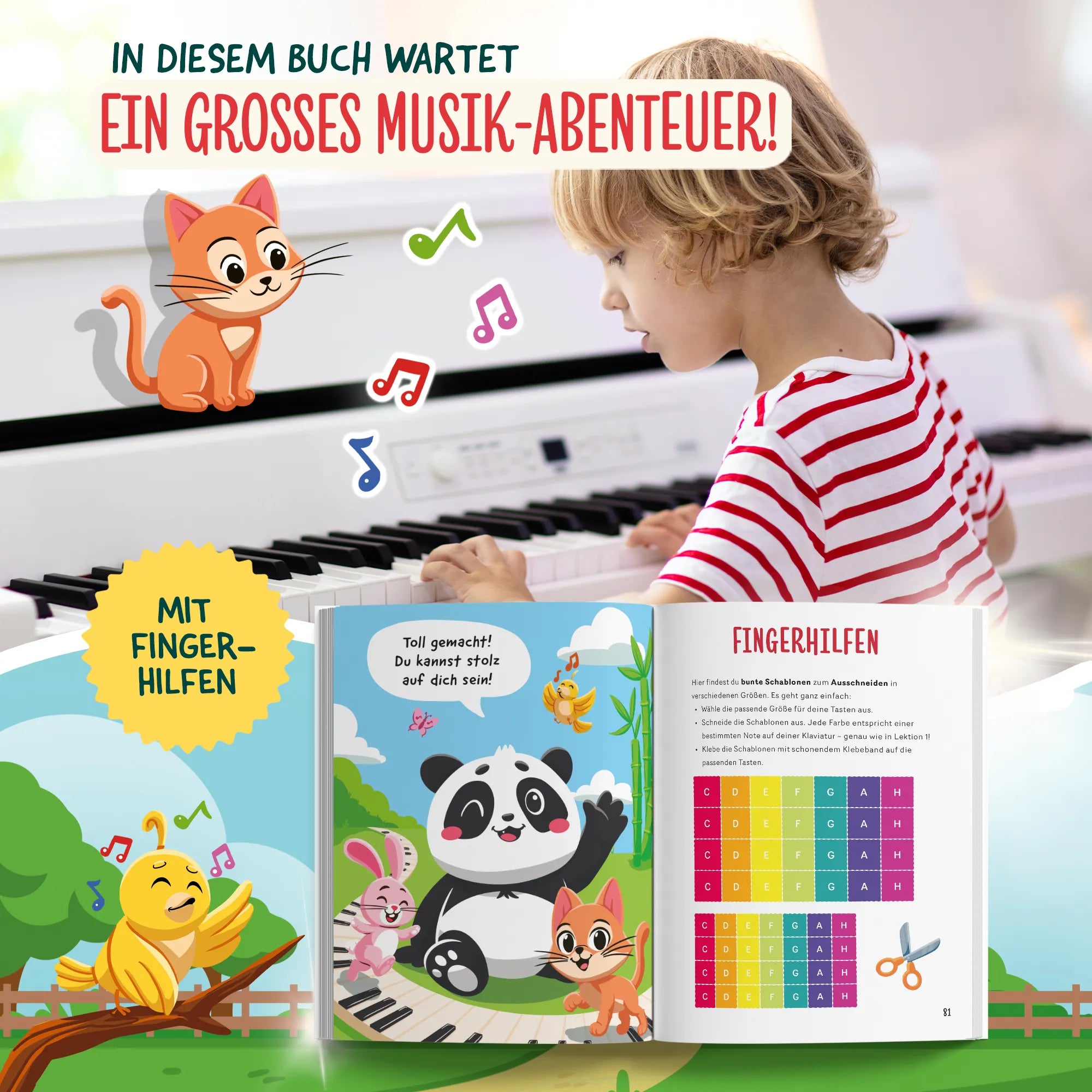 Kinderleicht Klavier lernen mit Panda Paul und seinen Freunden