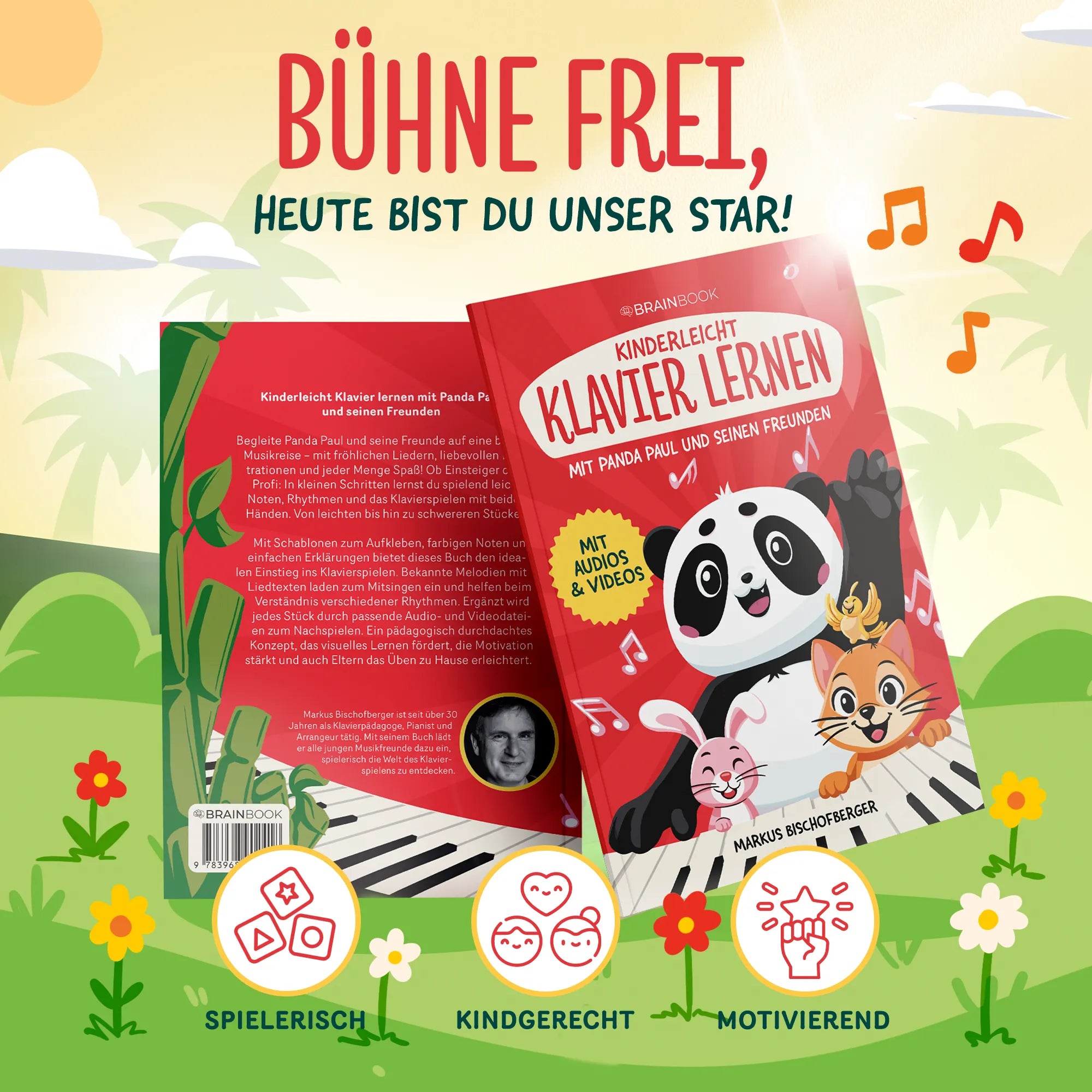 Kinderleicht Klavier lernen mit Panda Paul und seinen Freunden