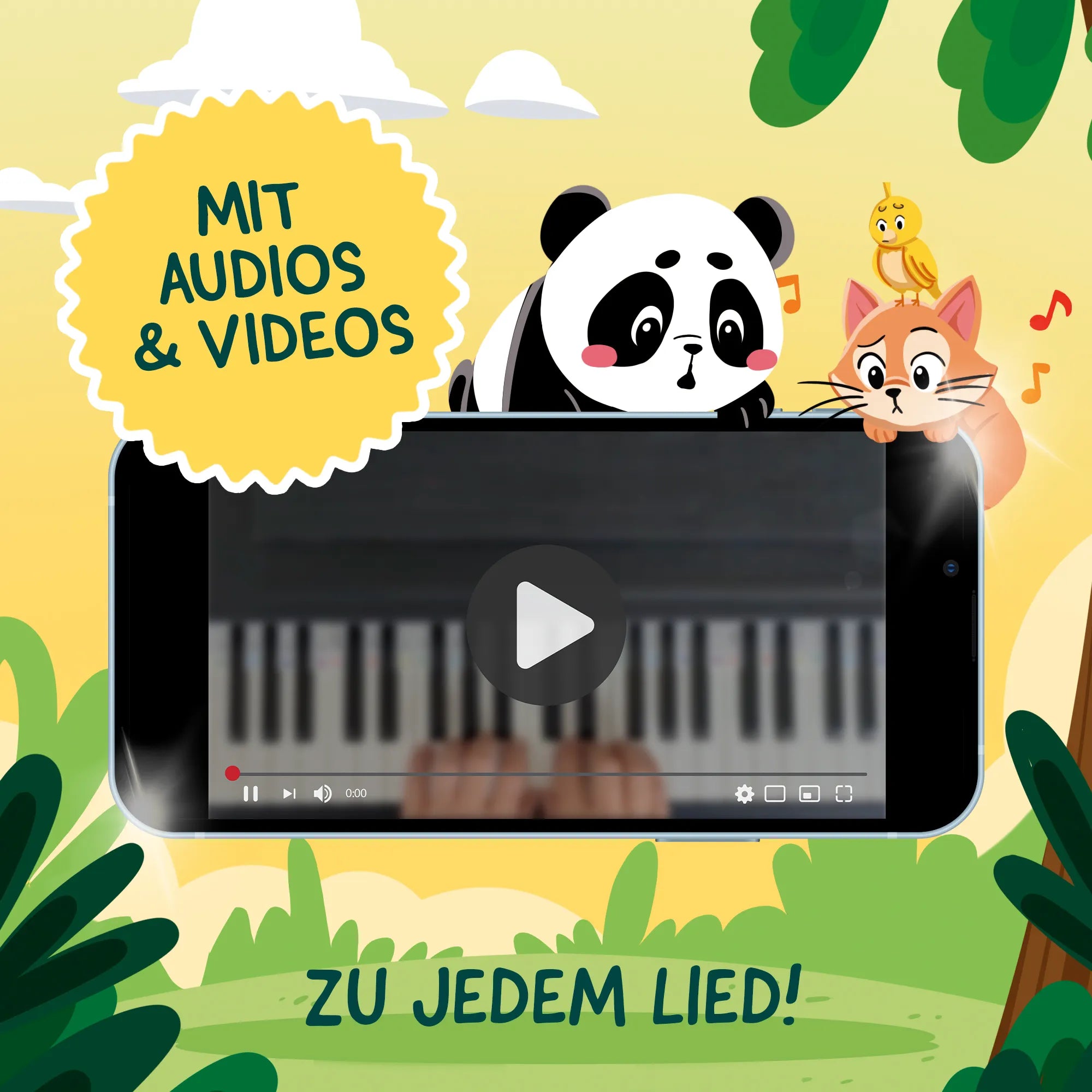 Kinderleicht Klavier lernen mit Panda Paul und seinen Freunden