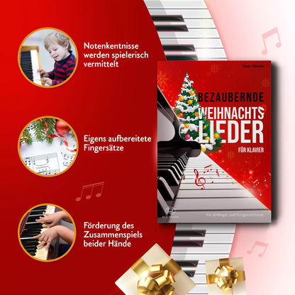 Bezaubernde Weihnachtslieder für Klavier