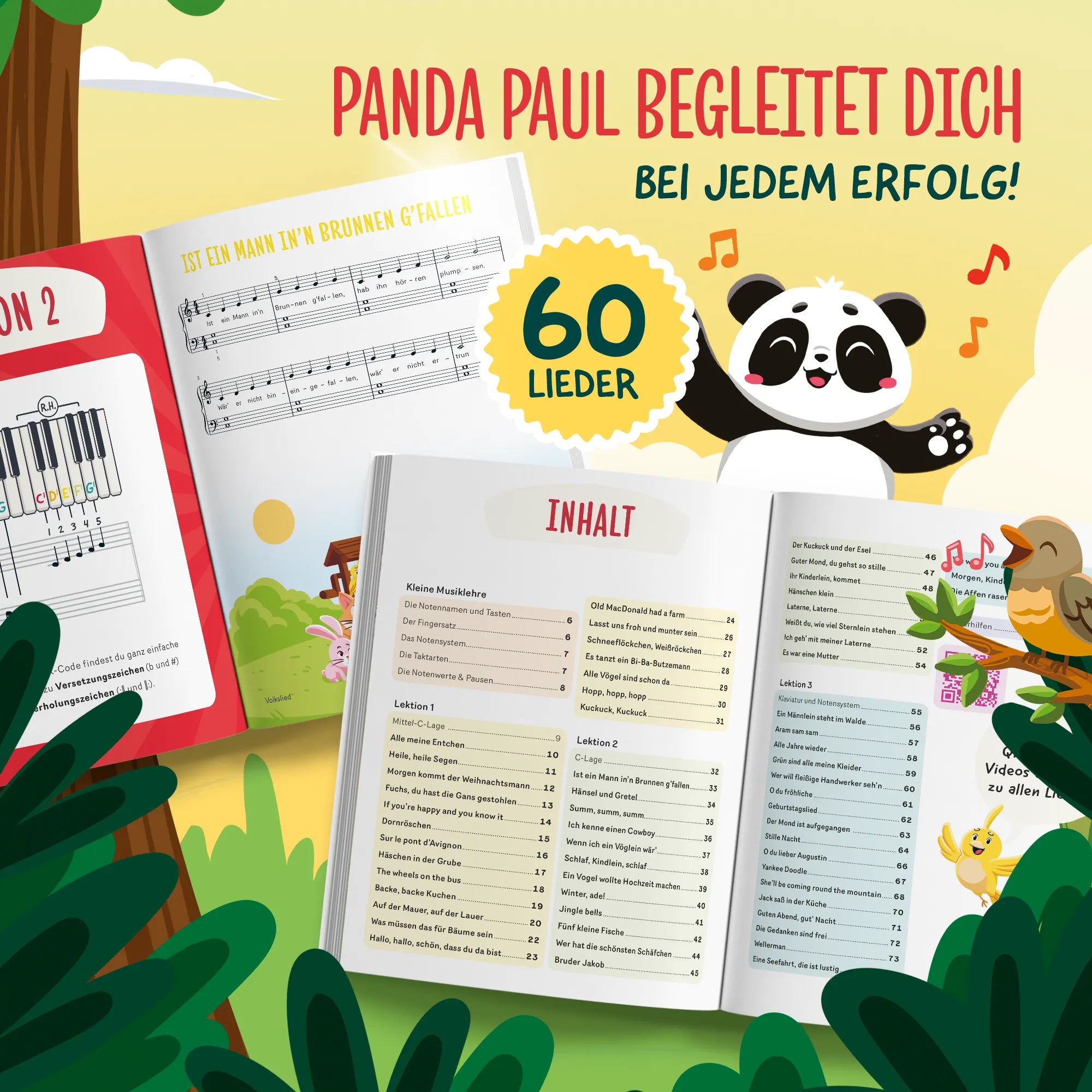 Kinderleicht Klavier lernen mit Panda Paul und seinen Freunden