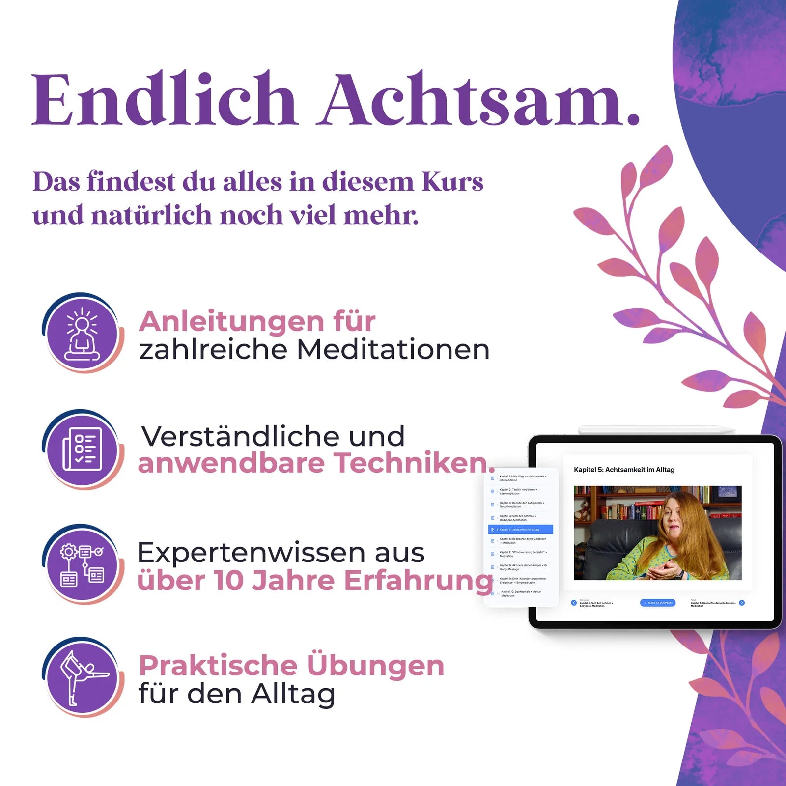 Achtsamkeitskurs mit Dr. Patrizia Collard